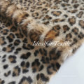 Soft Leopard Animal Print Faux Fur Fabric for Blanket for Garments